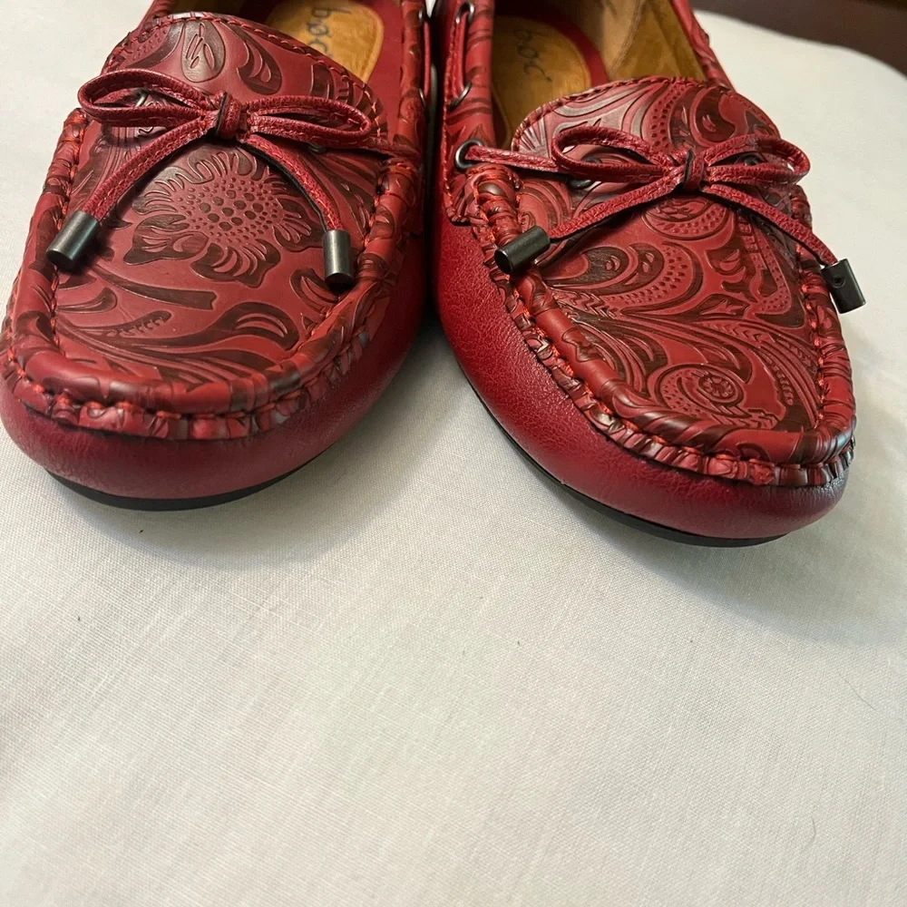 B.O.C. Red leather Moccasins